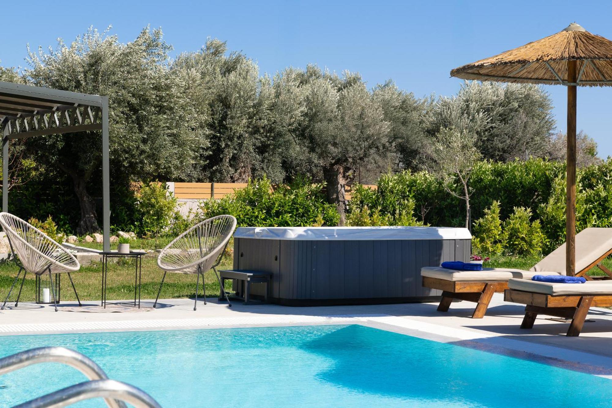 Ethria Pool Villa With Heated Jacuzzi Afando Esterno foto