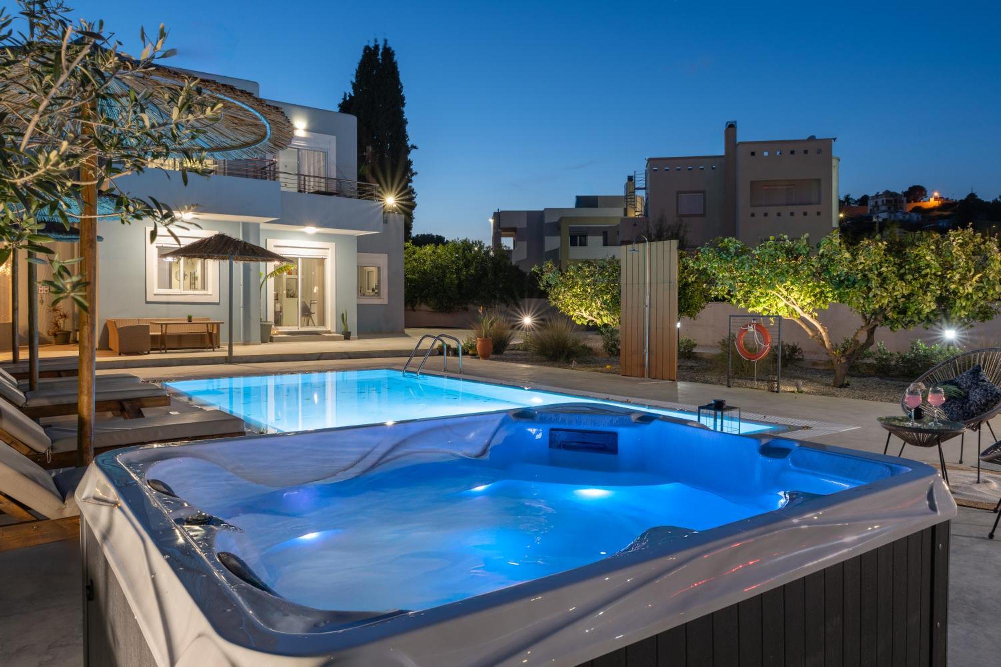 Ethria Pool Villa With Heated Jacuzzi Afando Esterno foto